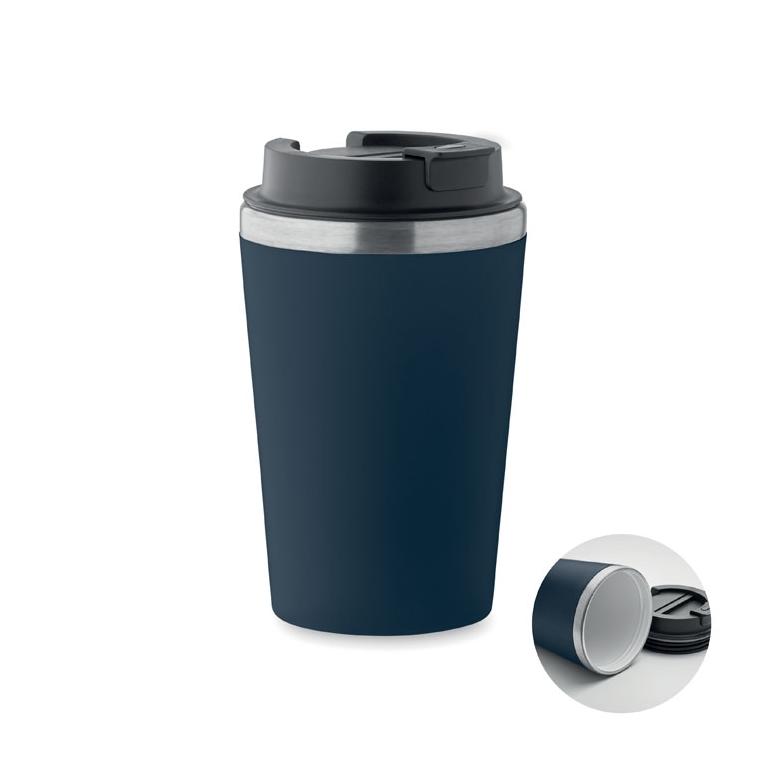 Pahar cu interior ceramic 350 m BLERM Navy 