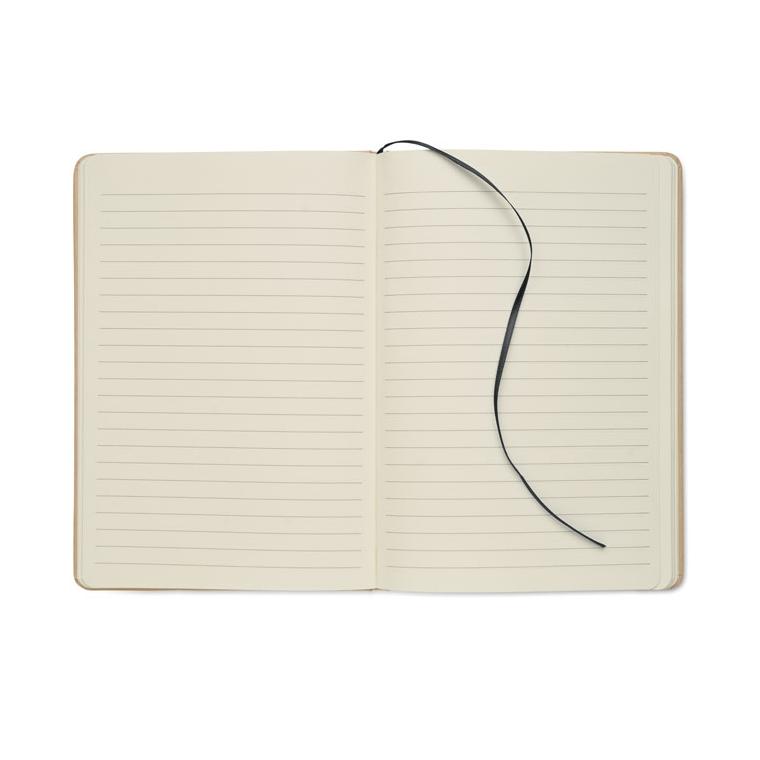 Notebook A5 cu copertă gravabilă pentru evidențiere culoare ROUTE Negru