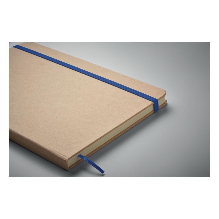 Notebook A5 cu copertă gravabilă pentru evidențiere culoare ROUTE Albastru