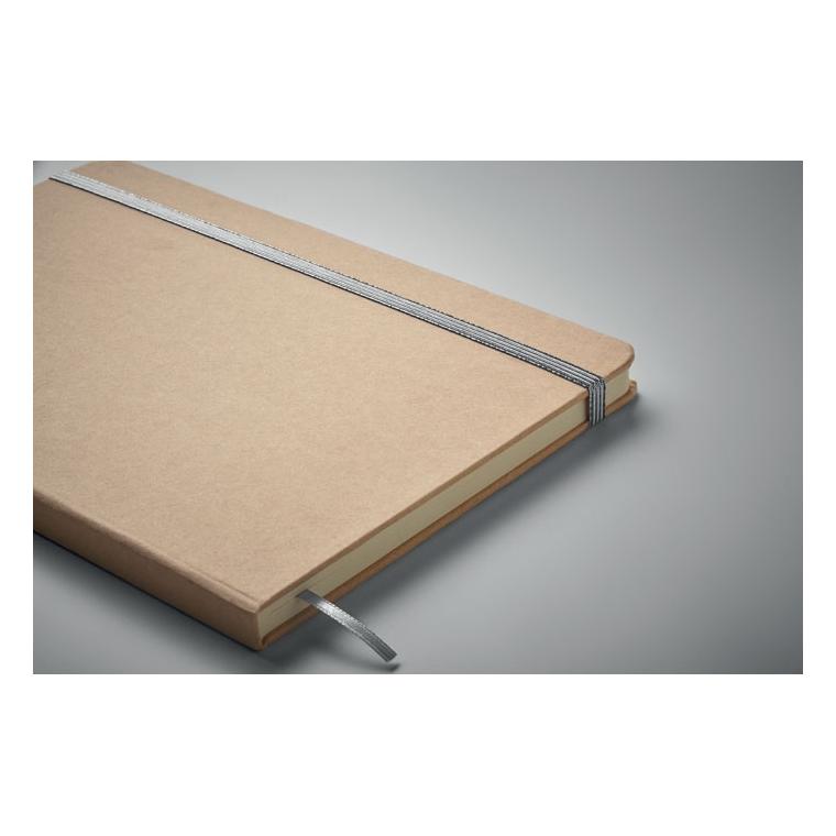 Notebook A5 cu copertă gravabilă pentru evidențiere culoare ROUTE Argintiu