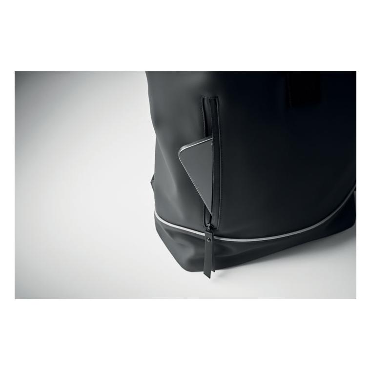 Rucsac rolltop pentru laptop 15 inch LAPTOSA Negru