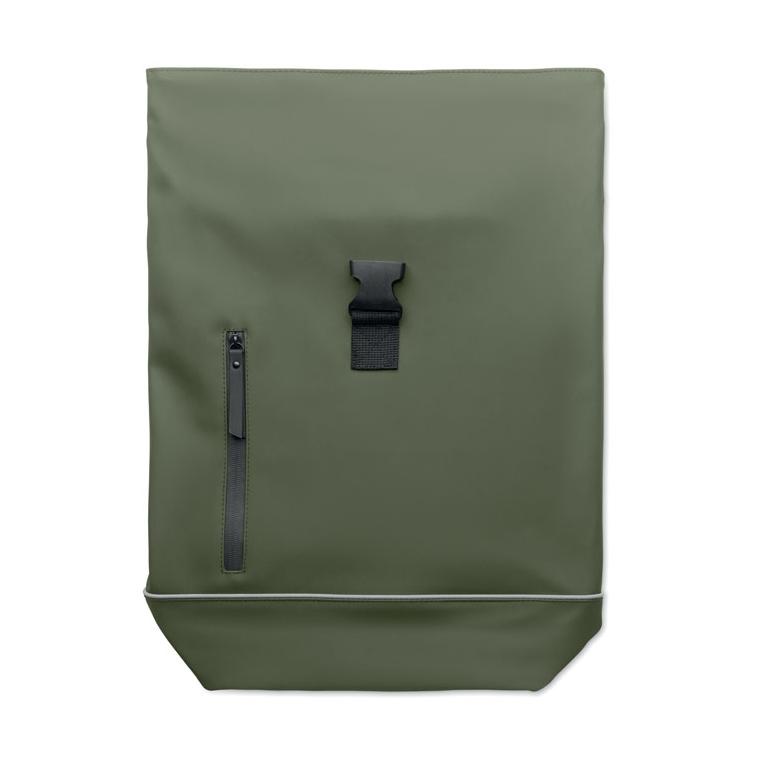 Rucsac rolltop pentru laptop 15 inch LAPTOSA Verde Inchis