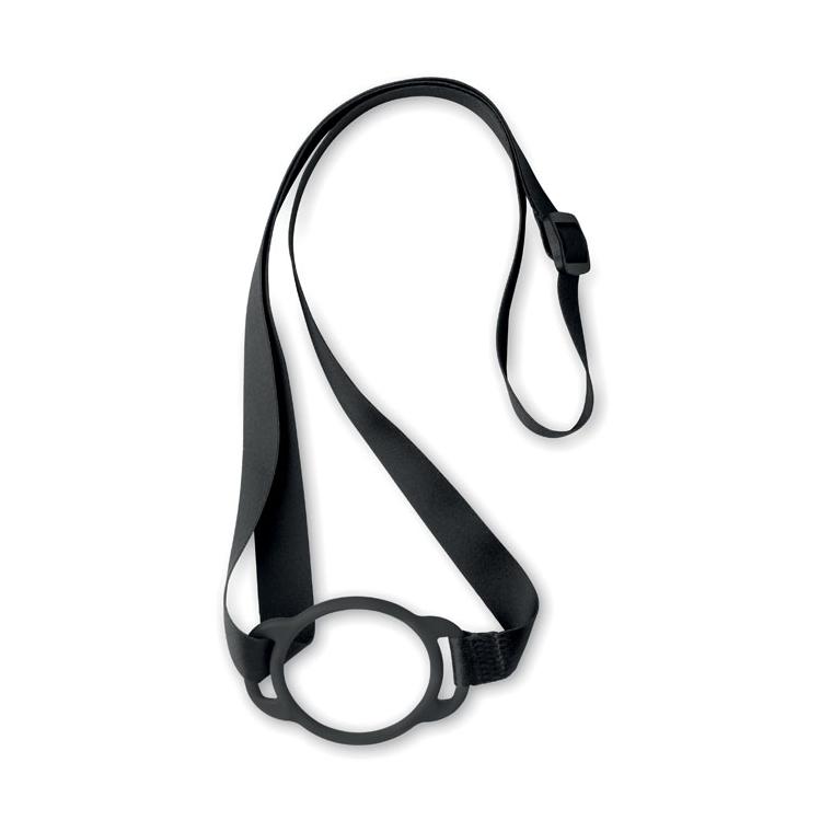 Lanyard cu suport pentru pahar LANCUP Negru