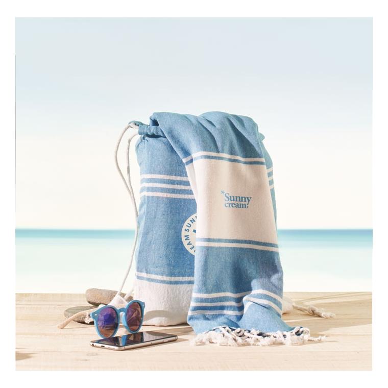 Prosop din microfibră cu două fețe WAXOFF Turquoise
