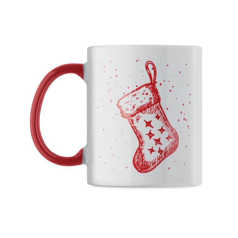 Cană ceramică sezonieră Festimug, 300 ml Roșu