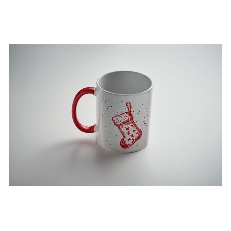 Cană ceramică sezonieră Festimug, 300 ml Roșu