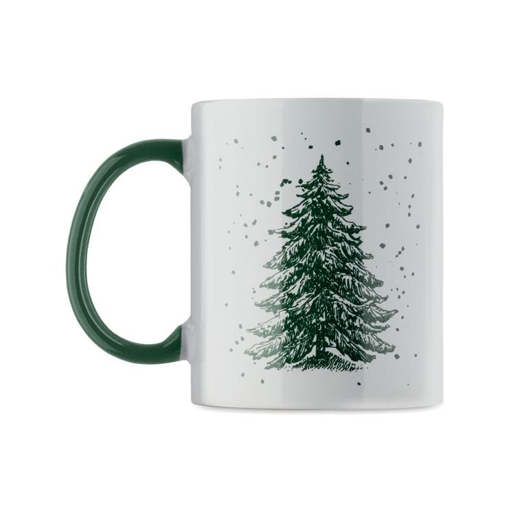 Cană ceramică sezonieră Festimug, 300 ml Verde