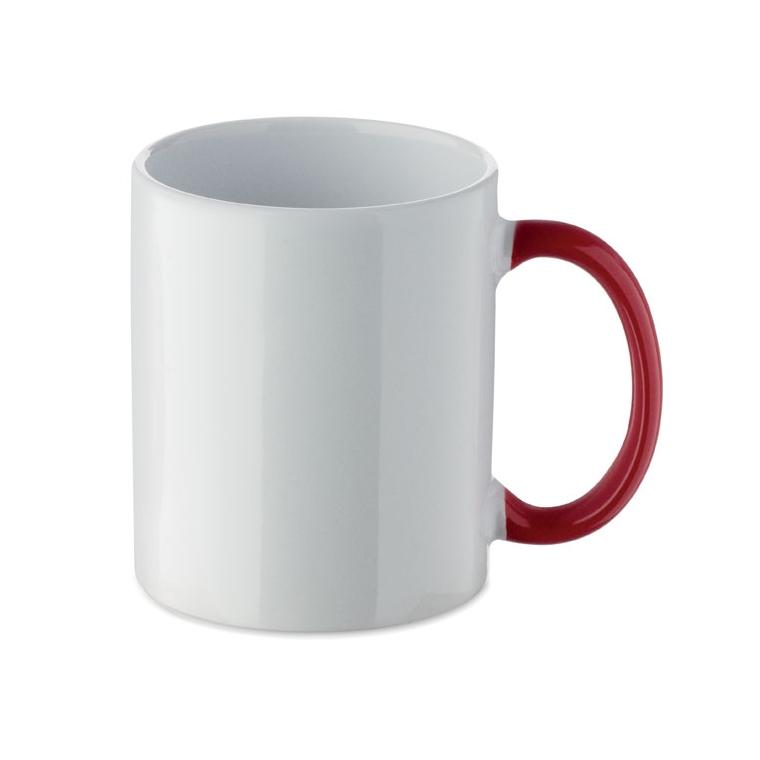 Cană ceramică sezonieră Festimug, 300 ml Alb / Roșu