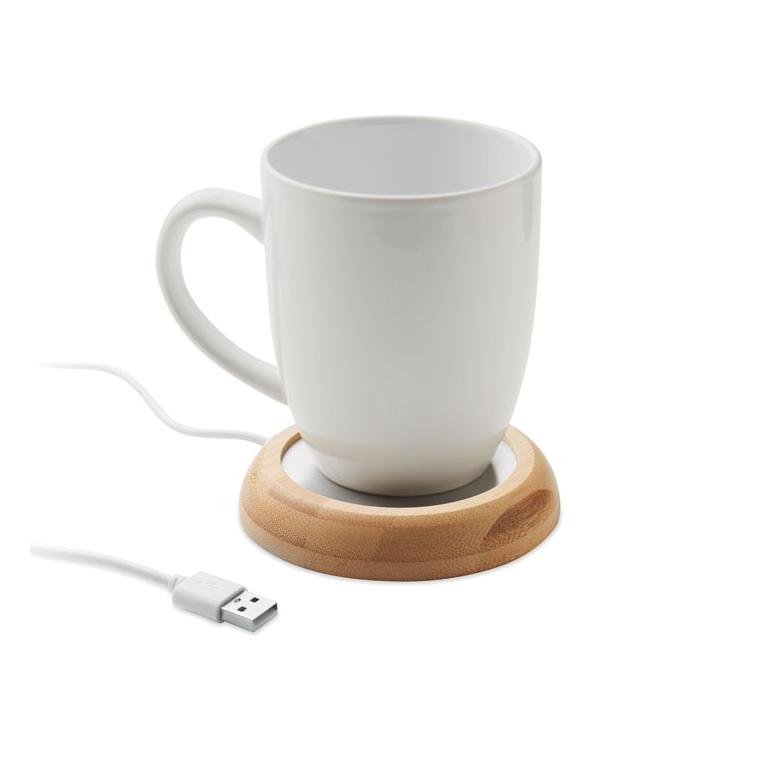 Încălzitor de cană USB din bambus Muglet Natur