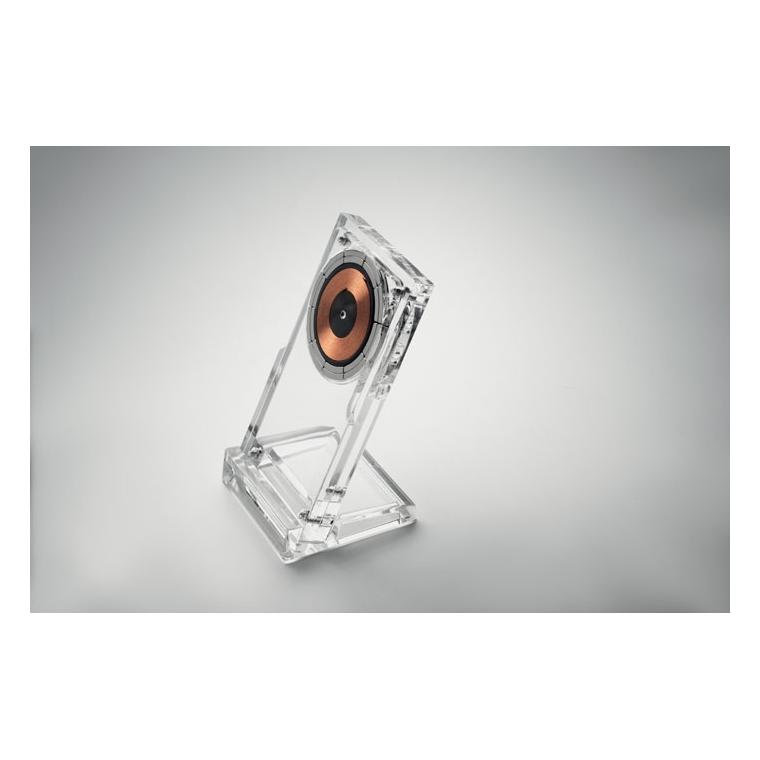 Încărcător wireless din acril Cryl, 15W Transparent