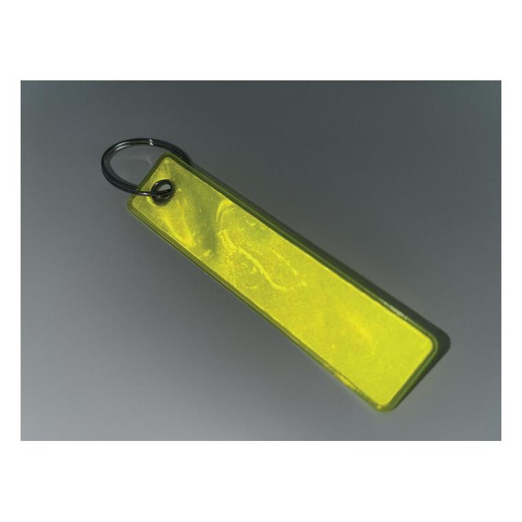 Breloc reflectorizant din PVC Keyflect Galben neon