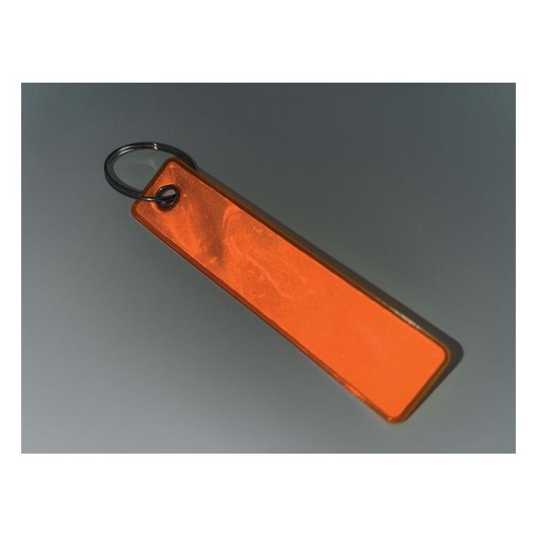 Breloc reflectorizant din PVC Keyflect Portocaliu neon