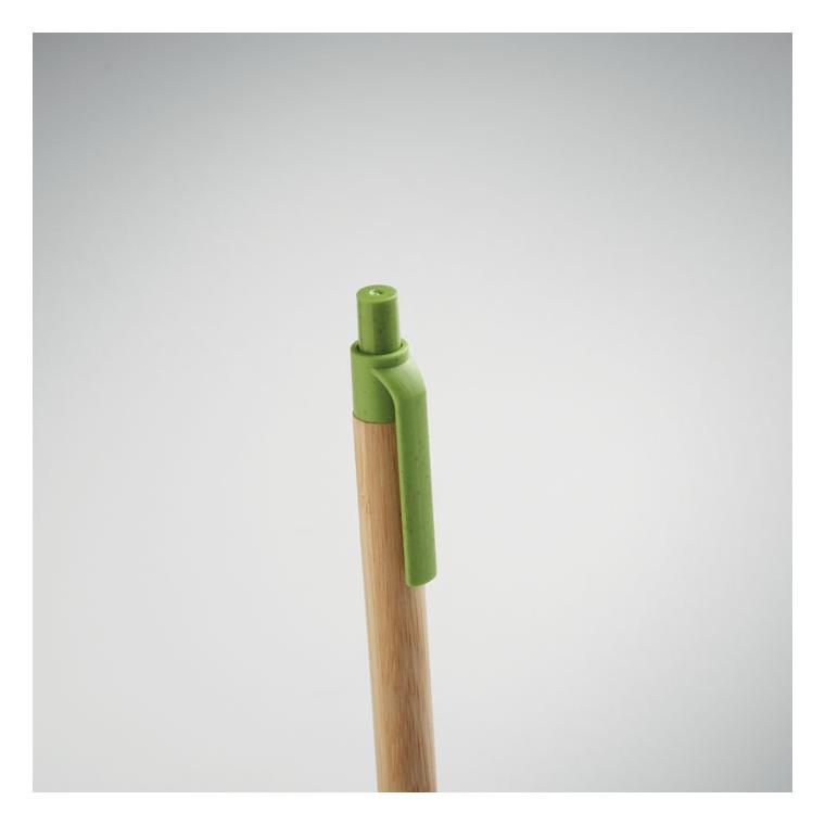 Pix cu buton din bambus Itea Colour Verde