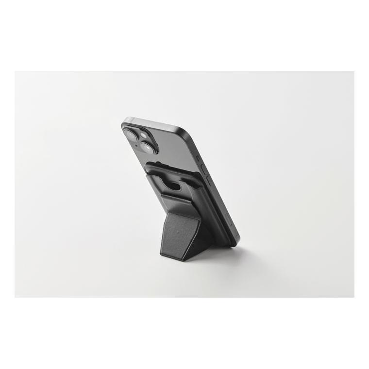 Suport magnetic pentru carduri din PU Leamag Negru