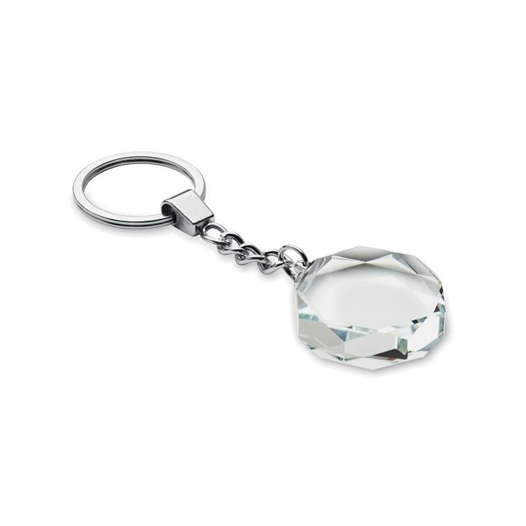 Breloc trofeu rotund din sticlă Roundward Transparent