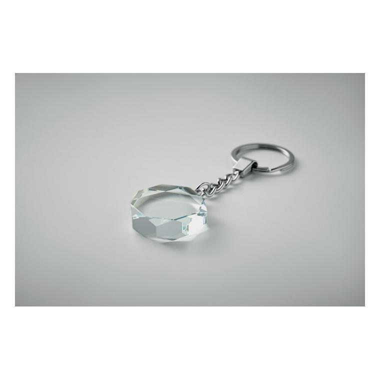 Breloc trofeu rotund din sticlă Roundward Transparent
