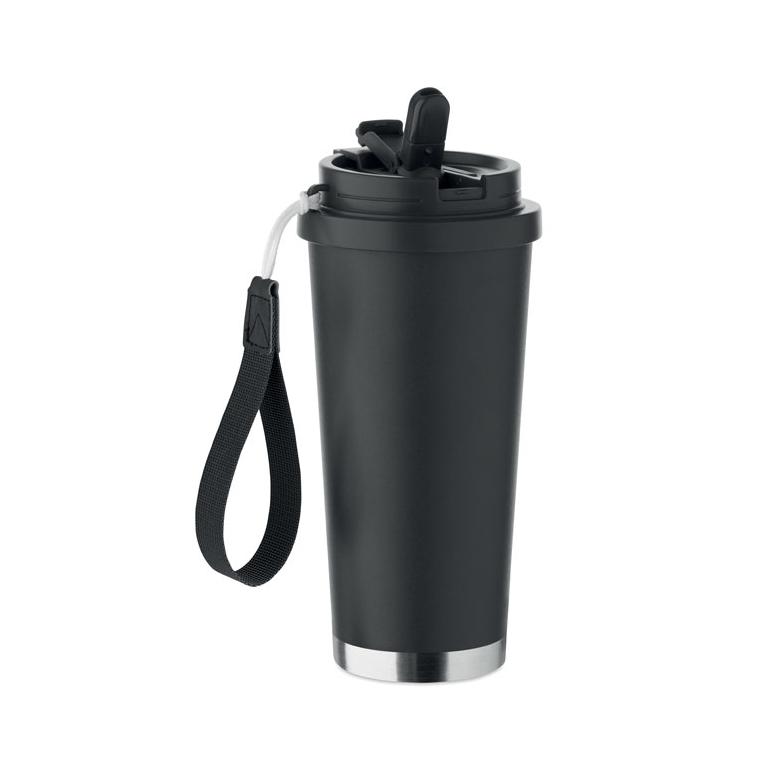 Termos cu perete dublu Topaz Large, 500 ml Negru
