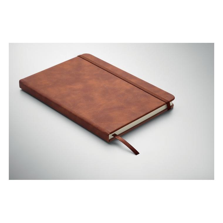 Notebook A5 din PU fumuriu Tint Maro
