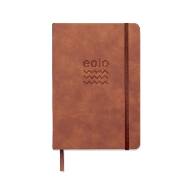 Notebook A5 din PU fumuriu Tint Maro