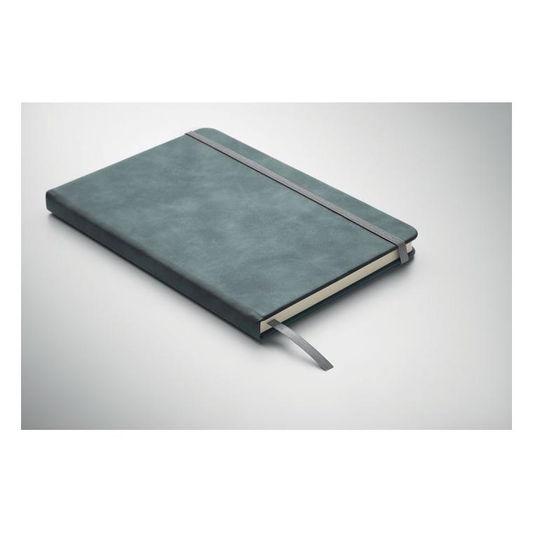 Notebook A5 din PU fumuriu Tint Negru