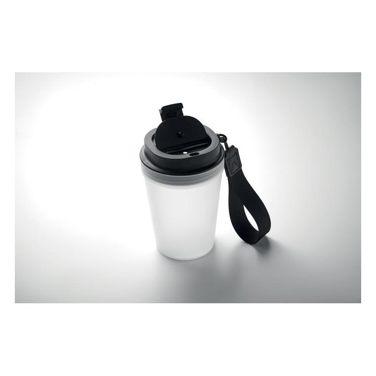 Termos cu perete simplu Isforden Tumbler, 300 ml Alb transparent