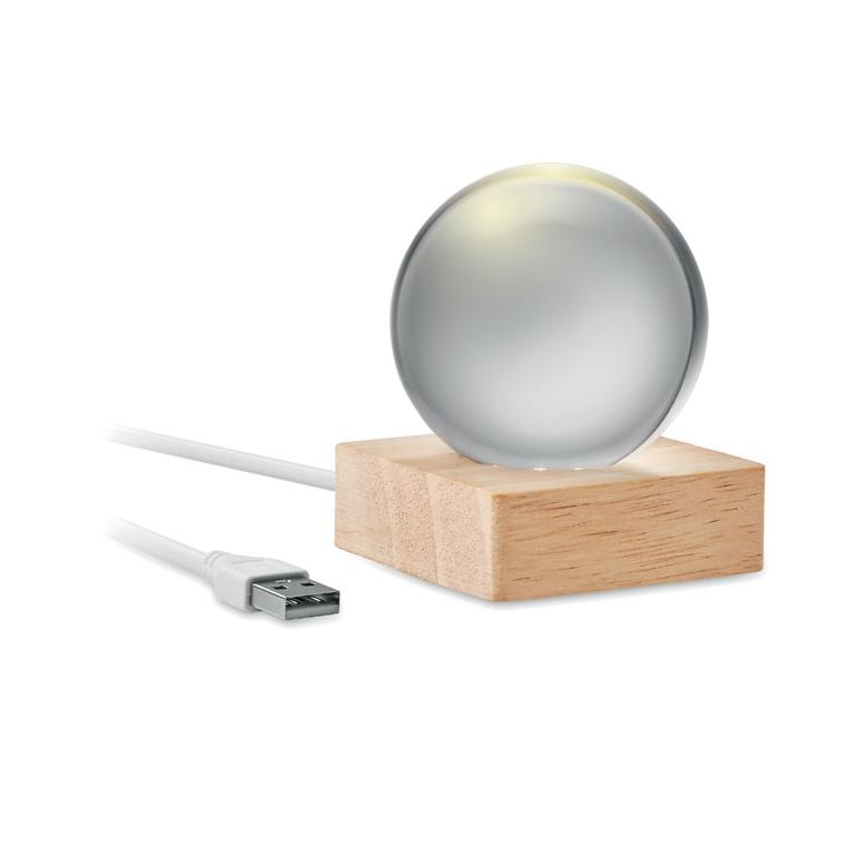 Glob de sticlă cu LED Light Natur
