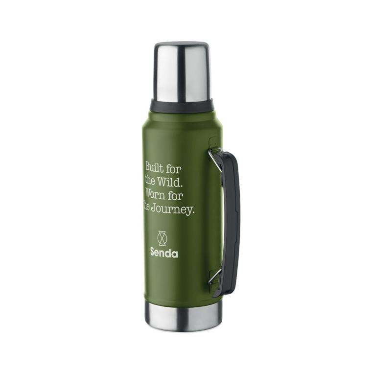 Sticlă cu perete dublu Nyima, 1 L Verde Inchis