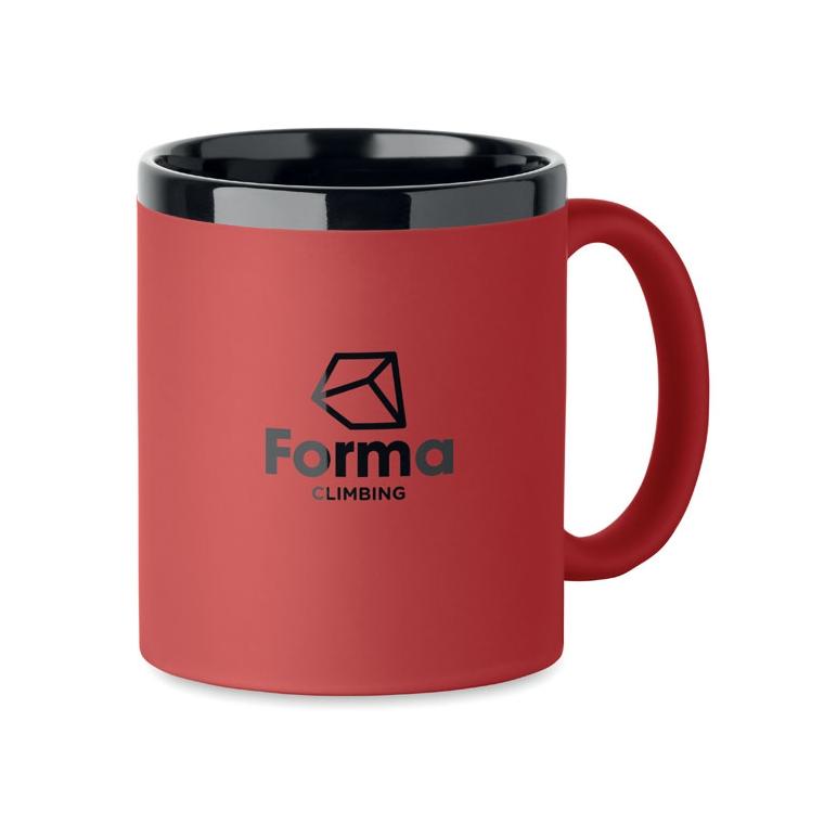 Cană ceramică pentru gravură laser Ruby, 300 ml Roșu