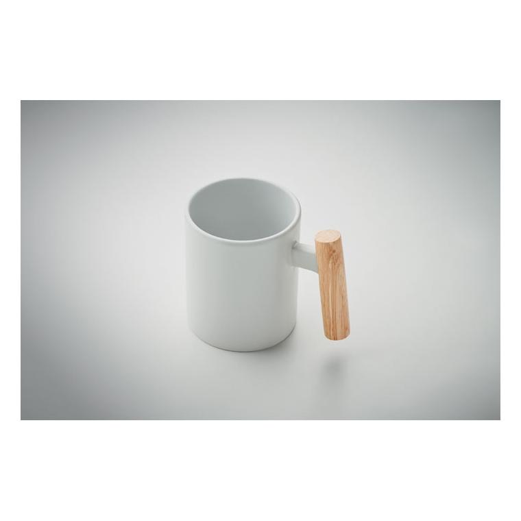 Cană ceramică Crenate, 320 ml Alb