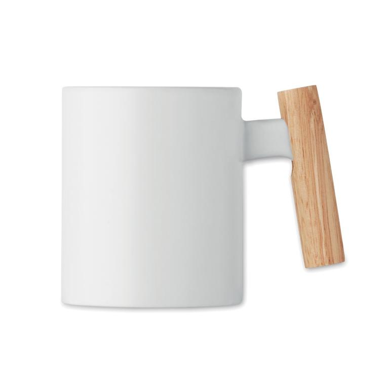 Cană ceramică Crenate, 320 ml Alb