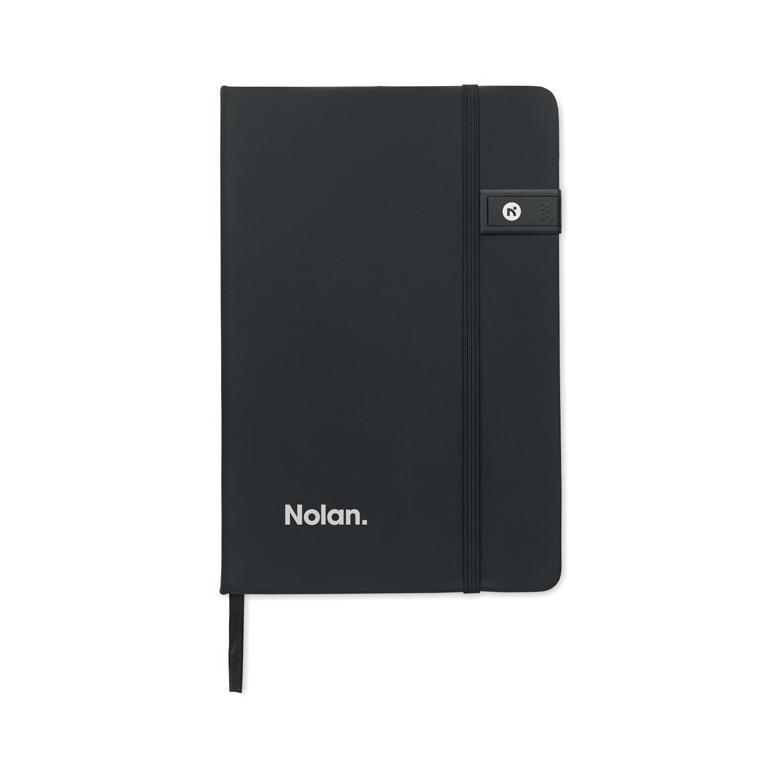 Notebook A5 cu USB integrat Usbnote Negru