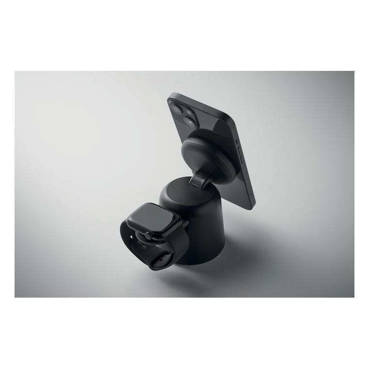 Încărcător wireless 3 în 1 Simpa, 15W Negru