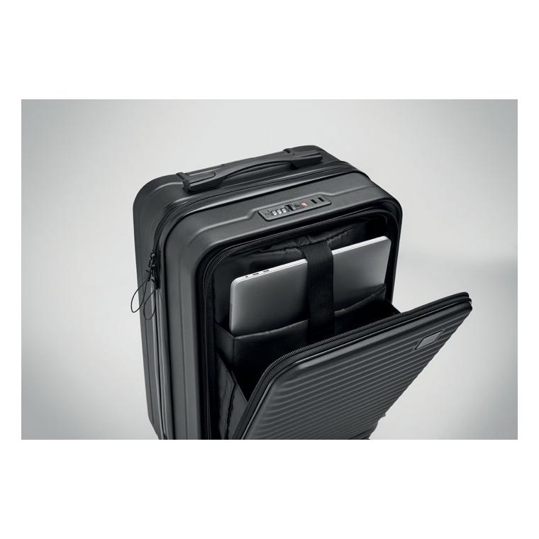 Troliu rigid din ABS 20 inch Negru