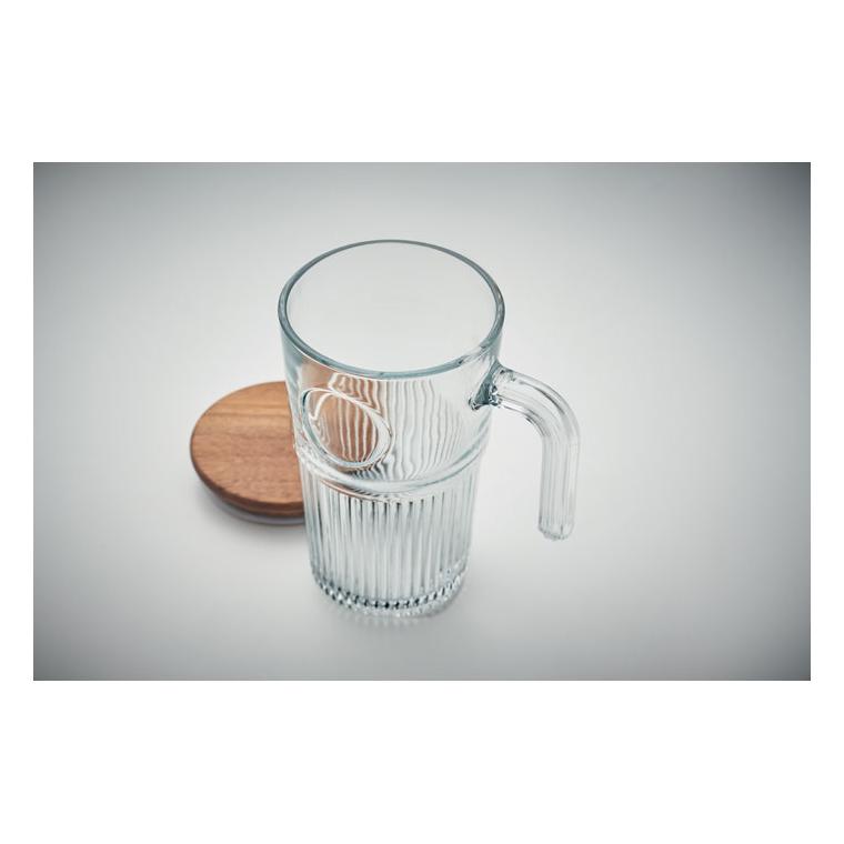 Cană din sticlă Vitrio Jar, 450 ml Transparent