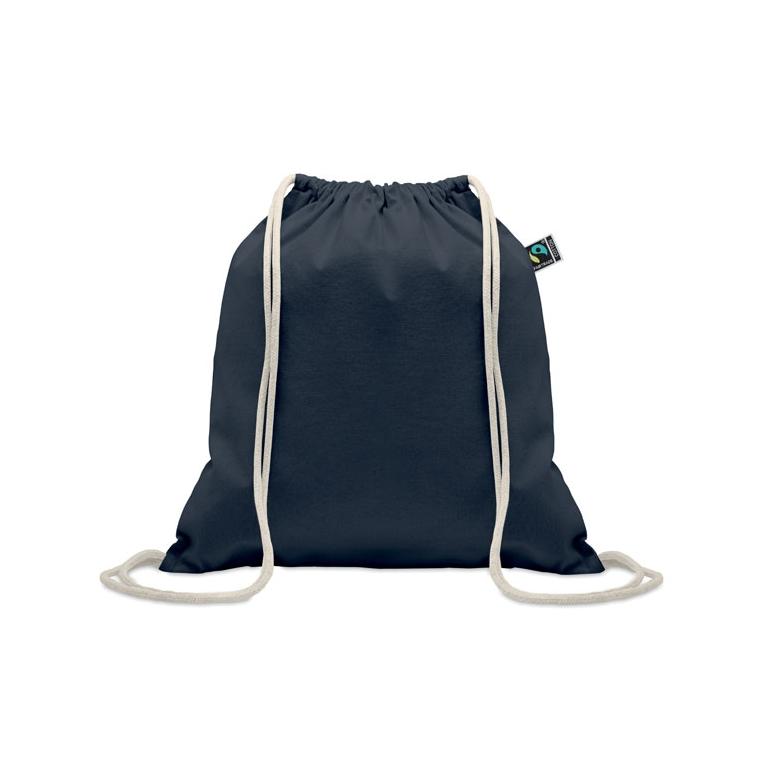 Rucsac cu șnur Fairtrade Osole Draw Colours, 180 g/m² Albastru