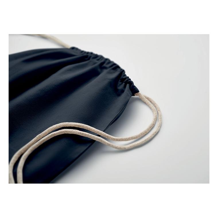 Rucsac cu șnur Fairtrade Osole Draw Colours, 180 g/m² Albastru