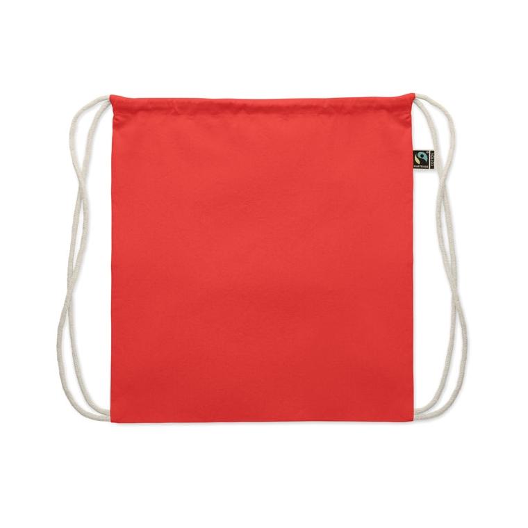 Rucsac cu șnur Fairtrade Osole Draw Colours, 180 g/m² Roșu