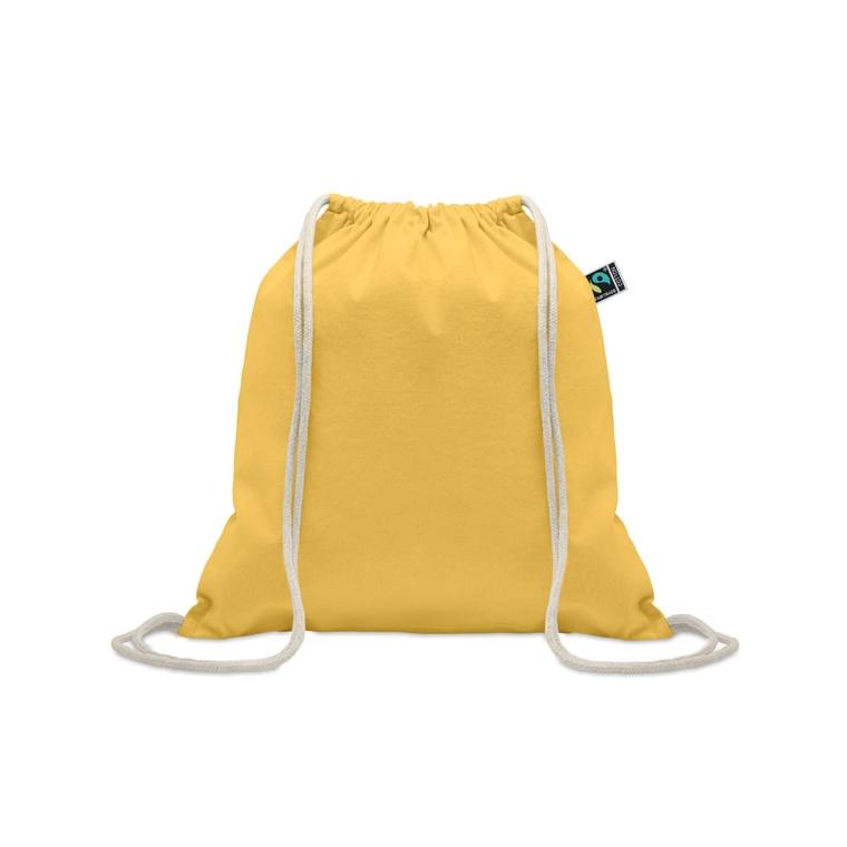 Rucsac cu șnur Fairtrade Osole Draw Colours, 180 g/m² Galben