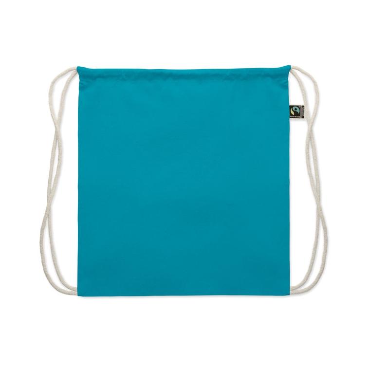 Rucsac cu șnur Fairtrade Osole Draw Colours, 180 g/m² Turquoise