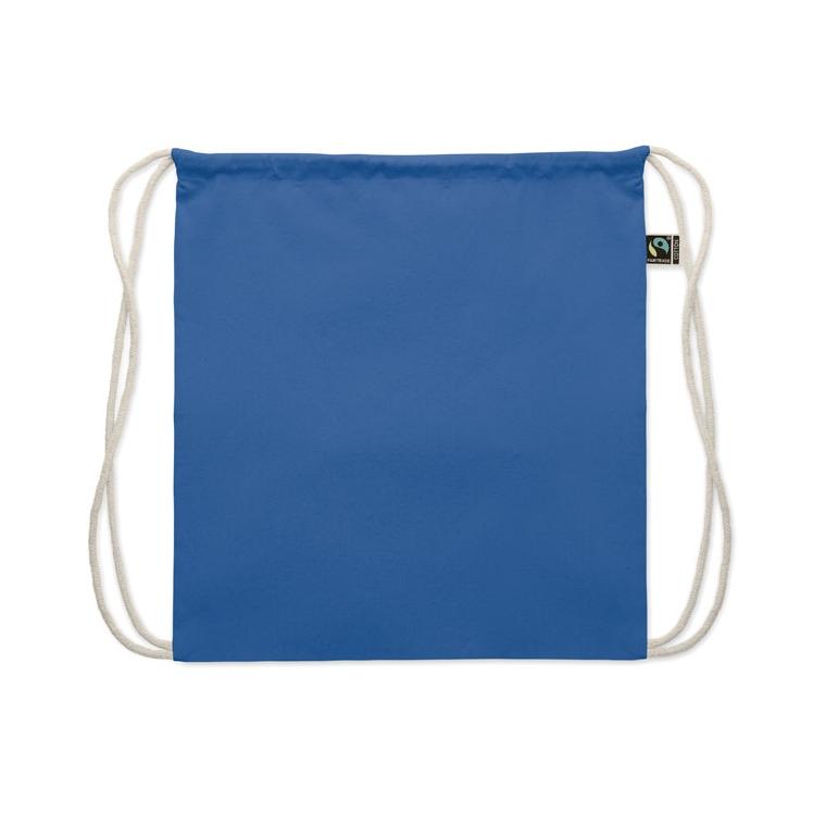 Rucsac cu șnur Fairtrade Osole Draw Colours, 180 g/m² Albastru regal