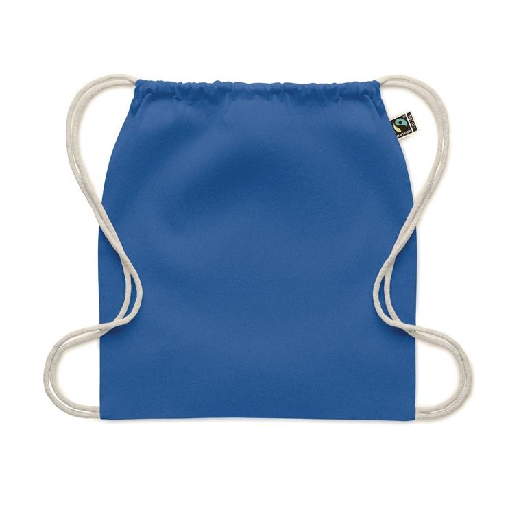 Rucsac cu șnur Fairtrade Osole Draw Colours, 180 g/m² Albastru regal