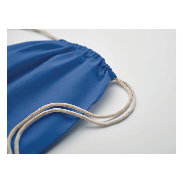 Rucsac cu șnur Fairtrade Osole Draw Colours, 180 g/m² Albastru regal