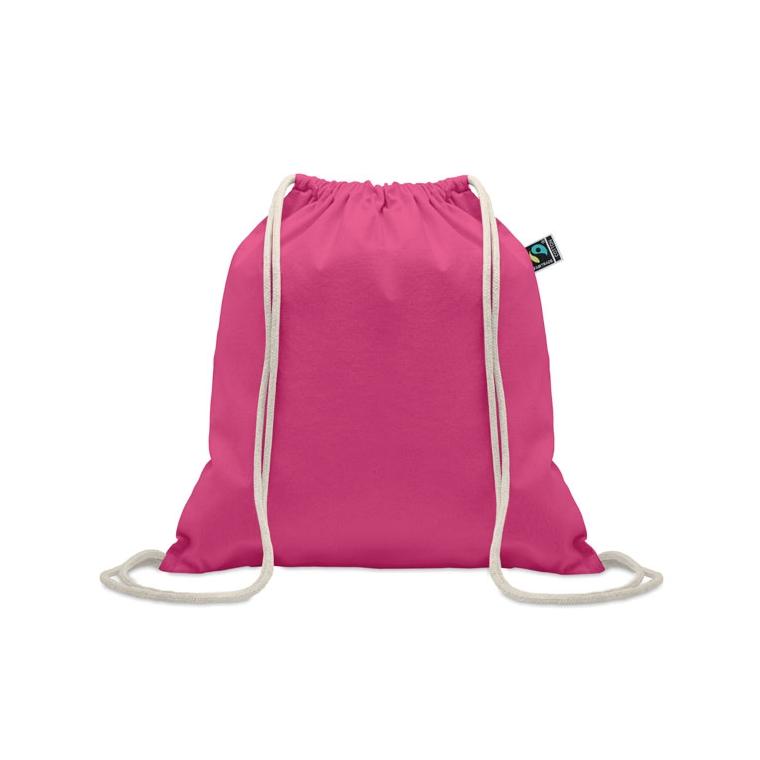 Rucsac cu șnur Fairtrade Osole Draw Colours, 180 g/m² Fuchsia