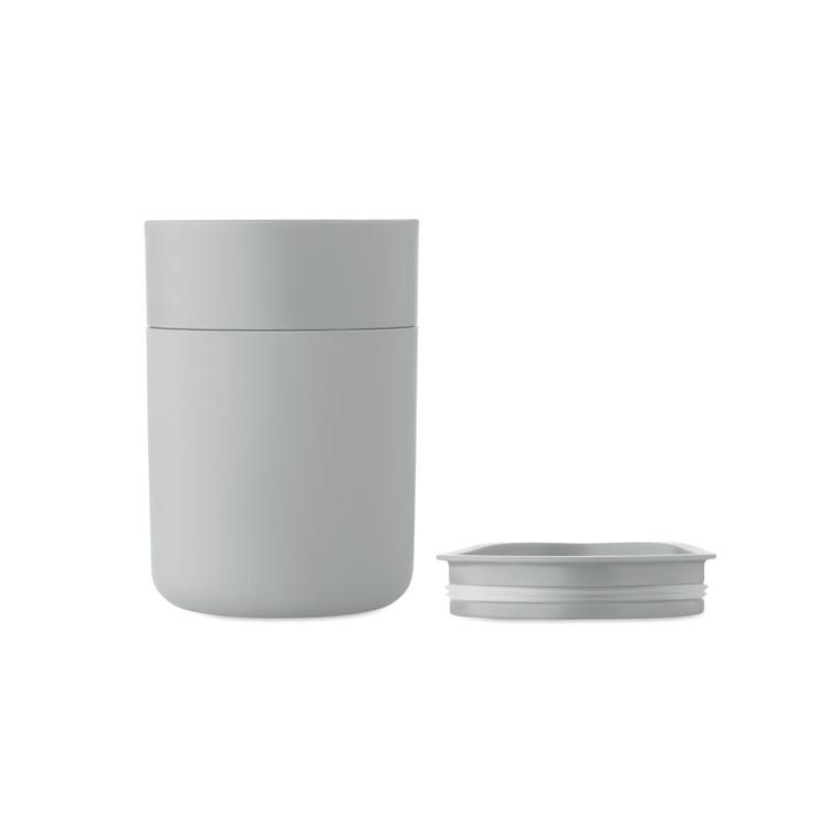 Cană termică din PP Goblet, 330 ml Gri