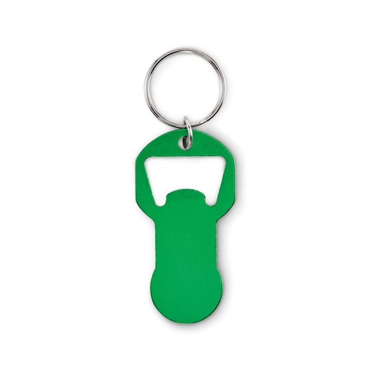Breloc din aluminiu reciclat Clave Verde