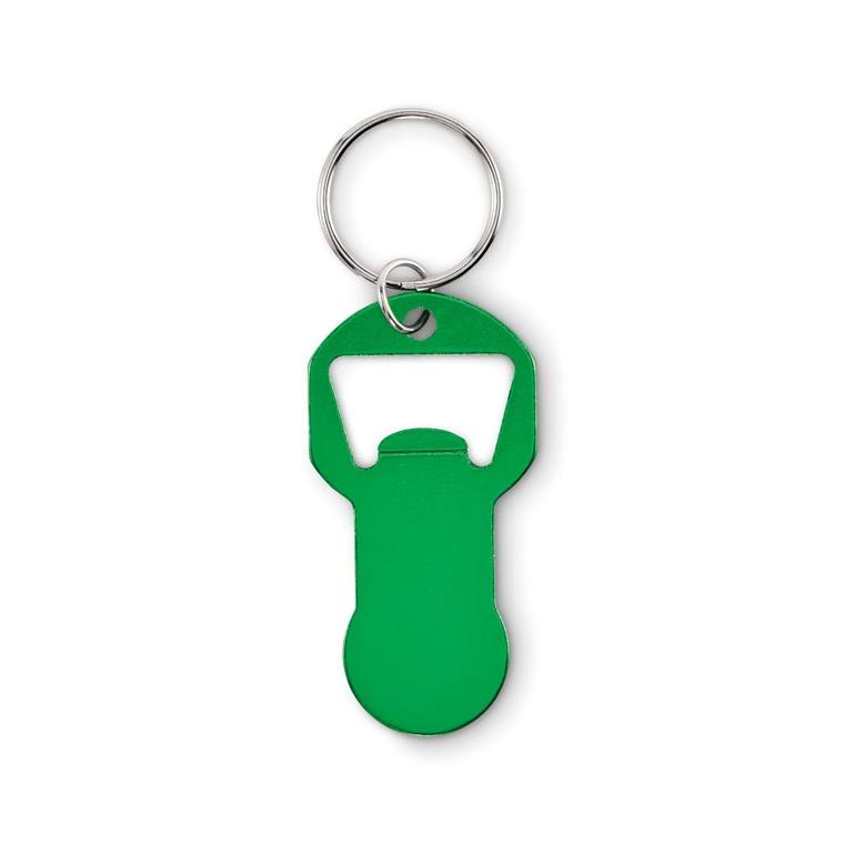 Breloc din aluminiu reciclat Clave Verde