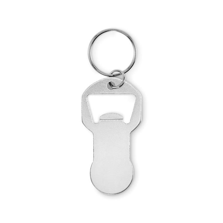 Breloc din aluminiu reciclat Clave Argintiu