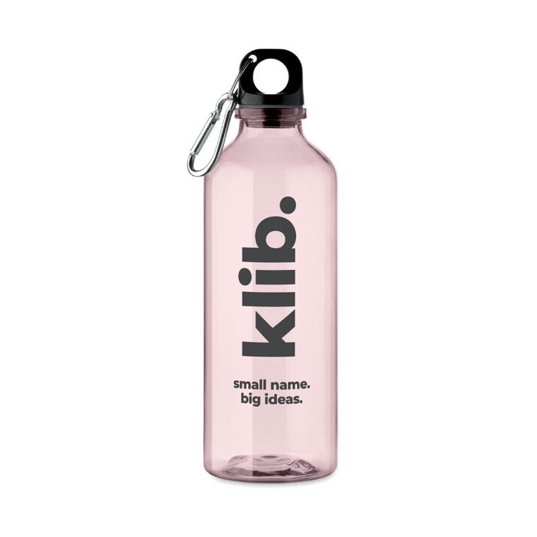 Sticlă din RPET Moss Re500, 500 ml Roz transparent