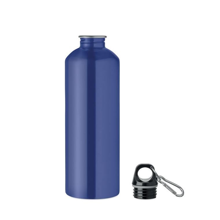 Sticlă cu perete simplu Re-One Moss, 1000 ml Albastru