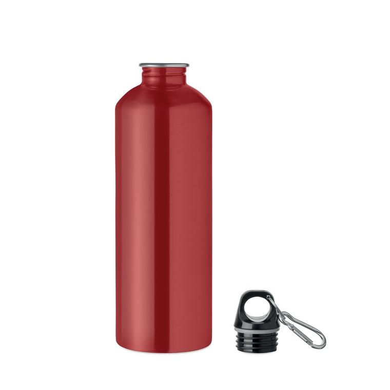 Sticlă cu perete simplu Re-One Moss, 1000 ml Roșu